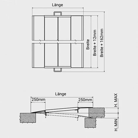 LADERAMPE-EXPERTEN - MATISERE Überladebrücke 875mm, Breite 1500mm Für Logistikanwendungen, Für Elektrische Hubwagen Und Gabelstapler - MS0402TL/0875/1500 2 LADERAMPE-EXPERTEN - MATISERE Überladebrücke 875mm, Breite 1500mm Für Logistikanwendungen, Für Elektrische Hubwagen Und Gabelstapler - MS0402TL/0875/1500 – Bild 2