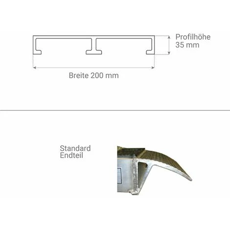 LADERAMPE-EXPERTEN - MATISERE Alu Laderampe 2m Klappbar Ohne Rand - Breite 200mm - Ladehöhe 600mm Traglast 630kg Bei Achsenabstand 750mm - Als Stückware Verkauft - 67.660 3 LADERAMPE-EXPERTEN - MATISERE Alu Laderampe 2m Klappbar Ohne Rand - Breite 200mm - Ladehöhe 600mm Traglast 630kg Bei Achsenabstand 750mm - Als Stückware Verkauft - 67.660 – Bild 3