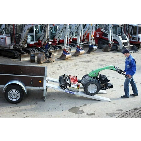 LADERAMPE-EXPERTEN - MATISERE Einzelstück Verladeschiene Klappbar, Breite 250mm, 2000mm Lang (geklappt 1000mm), Ladehöhe 310-500mm, Traglast 800kg Pro Paar Mit Achsenabstand 1500mm - AOK20/08 5 LADERAMPE-EXPERTEN - MATISERE Einzelstück Verladeschiene Klappbar, Breite 250mm, 2000mm Lang (geklappt 1000mm), Ladehöhe 310-500mm, Traglast 800kg Pro Paar Mit Achsenabstand 1500mm - AOK20/08 – Bild 5