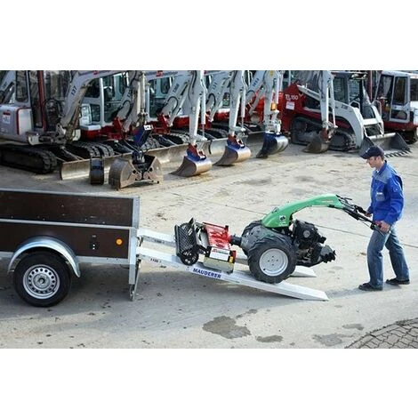 LADERAMPE-EXPERTEN - MATISERE Einzelstück Verladeschieneklappbar, Breite 250mm, 2500mm Lang, Ladehöhe 400-650mm, Traglast 1000kg Pro Paar Mit Achsenabstand 1500mm - AO25/08 4 LADERAMPE-EXPERTEN - MATISERE Einzelstück Verladeschieneklappbar, Breite 250mm, 2500mm Lang, Ladehöhe 400-650mm, Traglast 1000kg Pro Paar Mit Achsenabstand 1500mm - AO25/08 – Bild 4