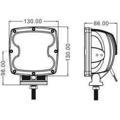 LIGHTPARTZ® 80W LIGHTPARTZ LED Zusatz Fernscheinwerfer 60° 5" Chrome TÜV Zugelassen -Anhänger & Zubehör Verkäufe 11502547 4