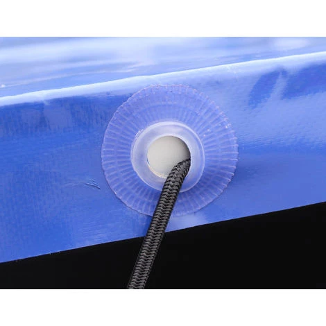 BAUMARKTPLUS Anhänger Flachplane Blau Mit Gummigurt 2075x1140x50mm Gewebeplane 2 BAUMARKTPLUS Anhänger Flachplane Blau Mit Gummigurt 2075x1140x50mm Gewebeplane – Bild 2