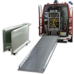 G&UUML;NZBURGER STEIGTECHNIK Günzburger Klappbare Ladebrücke Aus Aluminium 3917mm Lang