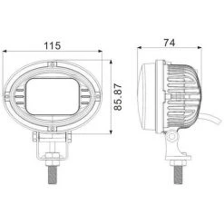 LIGHTPARTZ® LED Gabelstapler Flurförderzeug Warnlicht Blaue Linie 15W 9-80V -Anhänger & Zubehör Verkäufe 12971935 3