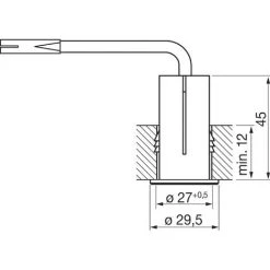ELEKTRA Druckschalter 230 V, 1-polig, Mit 1000 Mm Anschlussleitung,alufarbig -Anhänger & Zubehör Verkäufe 13527608 3
