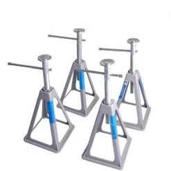 BAUMARKTPLUS 4 Stück Wohnwagen Alu Stützböcke Unterstellböcke Anhänger Bis 3600 Kg