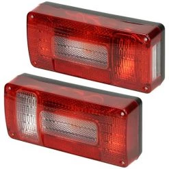 ECD Germany Rückleuchten Satz Für Anhänger - 12 V - Mit E4 Prüfzeichen - Verkabelt Mit 13 Poligem Stecker - 5 M Kabel - Wasserdicht - Rücklicht Anhängerbeleuchtung Heckleuchten -Anhänger & Zubehör Verkäufe 15090453 5