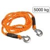 MISO TOOLS Abschleppseil 4m - Elastisch Und Robust - Aus Kunstfaser Orange - Belastbarkeit Max. 5000 Kg