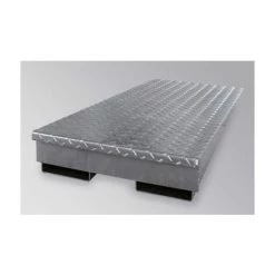 CERTEO Auffahrrampe Für Stahl-Flachwanne, Verzinkt - Tiefe 1150 Mm, Radlast 500 Kg -