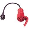 AS Schwabe CEE Adapterleitung M. Schutzkontaktstecker Auf CEE Kupplung 5POL 16A