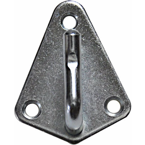 MISO TOOLS 2x Dreiloch Planenhaken 50 Mm X 40 Mm Stahl Verzinkt Abspannhaken Für Anhänger 2 MISO TOOLS 2x Dreiloch Planenhaken 50 Mm X 40 Mm Stahl Verzinkt Abspannhaken Für Anhänger – Bild 2