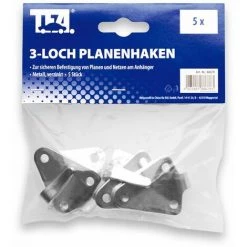 LAS 3-Loch Planenhaken 88678, 5 Stück, Verzinkt -Anhänger & Zubehör Verkäufe 18269020 3