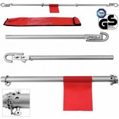 DEUBA Abschleppstange 2000kg Zugkraft Pannenhilfe Auto Inkl. Aufbewahrungstasche PKW Abschleppseil 3tlg. Kfz