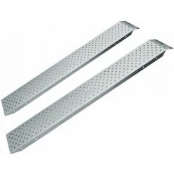 Deuba 2x Auffahrrampe 400kg Laderampe Verzinkter Stahl Rutschfeste Oberfläche Auffahrschiene Laderampe Anhängerrampe PKW