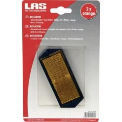 LAS Reflektor Rechteckig Orange 2 Stück 4049145102053 Reflektor Reflektor 4049145102053 Reflektor 0680350875
