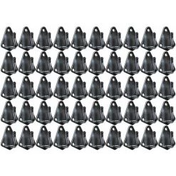 MISO TOOLS 50er Set Dreiloch Planenhaken 50 Mm X 40 Mm Stahl Verzinkt Abspannhaken Für Anhänger