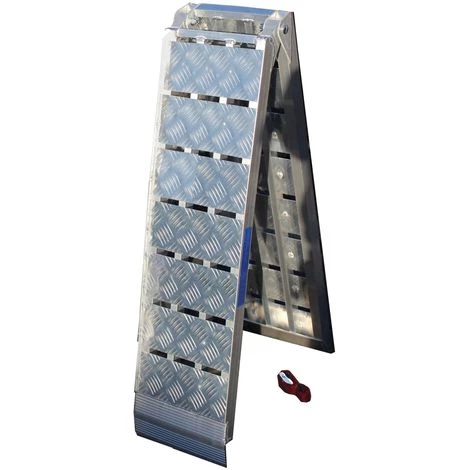 BAUMARKTPLUS TrutzHolm® Alu Auffahrrampe Heavy Duty 680 Kg Klappbar 225 Cm Motorradrampe 1 BAUMARKTPLUS TrutzHolm® Alu Auffahrrampe Heavy Duty 680 Kg Klappbar 225 Cm Motorradrampe