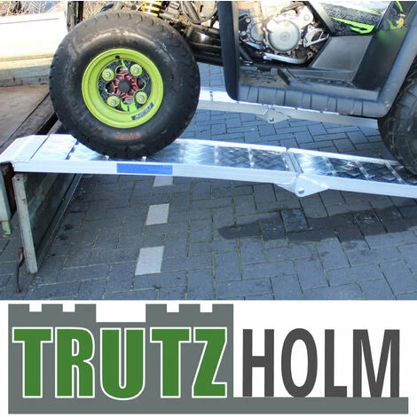 BAUMARKTPLUS TrutzHolm® Alu Auffahrrampe Heavy Duty 680 Kg Klappbar 225 Cm Motorradrampe 5 BAUMARKTPLUS TrutzHolm® Alu Auffahrrampe Heavy Duty 680 Kg Klappbar 225 Cm Motorradrampe – Bild 5