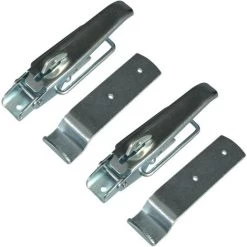 MISO TOOLS 2x Exzenterverschluss 210mm Mit Halter Spannverschluss PKW Anhänger Bordwandverschluss Abschließbar