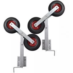 ASUPERMALL Doppelrad-Kurbelstutze Fur Bootsanhanger 1 Paar 59 - 84 Cm -Anhänger & Zubehör Verkäufe 21378006 4