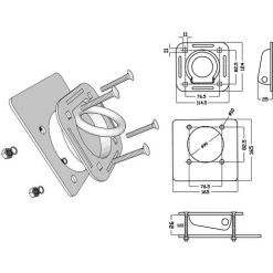 ASUPERMALL Zurrosen Fur Anhanger 6 Stk. Verzinkter Stahl 2000 Kg -Anhänger & Zubehör Verkäufe 21378030 3