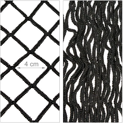 RELAXDAYS 2 X Anhängernetz, Gepäcknetz Zur Ladungssicherung, Reißfest, Flexibel, Dehnbar Bis 3x2 Meter, Abdecknetz, Schwarz 5 RELAXDAYS 2 X Anhängernetz, Gepäcknetz Zur Ladungssicherung, Reißfest, Flexibel, Dehnbar Bis 3x2 Meter, Abdecknetz, Schwarz – Bild 5