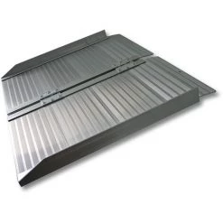 WILTEC Rollstuhl Rampe Rollstuhlrampe Aluminium Klappbar 183 Cm Bis 270 Kg Mobil Faltbar Flachrampe