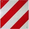 WILTEC Warntafel Spanien Aluminium Mit Ösen 500x500mm Reflektierend Rot-weiß Für Heckträger / Fahrradträger