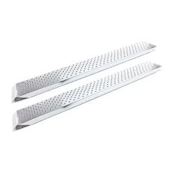 WILTEC 2x Auffahrrampe Motorrad Verzinkter Stahl Auffahrschiene Fahrrampe Laderampe 160x22.5cm 400kg