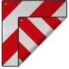WILTEC 2in1 Warntafel Spanien UND Italien Aluminium 50x50cm Reflektierend Rot-weiß Heckträger/Fahrradträger