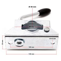 WilTec: 48mm Klemmhalter Für Stützrad -Anhänger & Zubehör Verkäufe 2391155 4