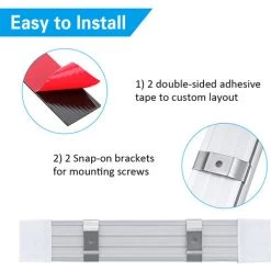 INSMA 72 LED Interior Strip Light Bar Car Van Bus Caravan ON/OFF Switch Truck Trailer -Anhänger & Zubehör Verkäufe 24073944 3
