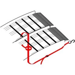 WILTEC 2x Auffahrrampe Motorrad ATV Faltbar Aluminium Auffahrschiene Fahrrampe Laderampe 226cm 680kg -Anhänger & Zubehör Verkäufe 2554935 5