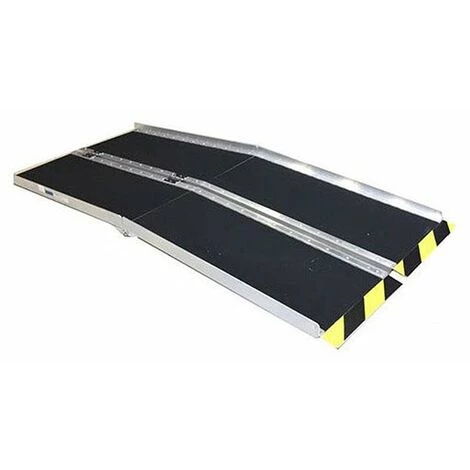 LADERAMPE-EXPERTEN - MATISERE Rutschfeste Rollstuhlrampe Faltbar Länge 305cm - 30 Bis 60cm Zu überwinden - Breite 74cm - RDPA70105 1 LADERAMPE-EXPERTEN - MATISERE Rutschfeste Rollstuhlrampe Faltbar Länge 305cm - 30 Bis 60cm Zu überwinden - Breite 74cm - RDPA70105