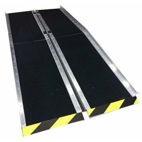 LADERAMPE-EXPERTEN - MATISERE Rutschfeste Rollstuhlrampe Faltbar Länge 305cm - 30 Bis 60cm Zu überwinden - Breite 74cm - RDPA70105 3 LADERAMPE-EXPERTEN - MATISERE Rutschfeste Rollstuhlrampe Faltbar Länge 305cm - 30 Bis 60cm Zu überwinden - Breite 74cm - RDPA70105 – Bild 3