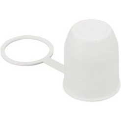 LAS Schutzkappe Kugelkupplung Kappe Abdeckung Anhängerkupplung PVC Weiß Schlaufe