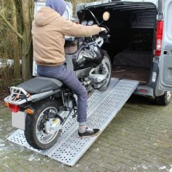 BAUMARKTPLUS TrutzHolm® Alu Auffahrrampe 215 Cm 3 Fach Faltbar 1020 Kg Verladerampe ATV Dreifachrampe Breitrampe Motorradrampe -Anhänger & Zubehör Verkäufe 29106854 3