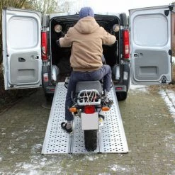 BAUMARKTPLUS TrutzHolm® Alu Auffahrrampe 215 Cm 3 Fach Faltbar 1020 Kg Verladerampe ATV Dreifachrampe Breitrampe Motorradrampe -Anhänger & Zubehör Verkäufe 29106854 4