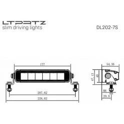LTPRTZ Lightpartz DL202 7" LED Fernscheinwerfer Lightbar ECE -Anhänger & Zubehör Verkäufe 29666162 3