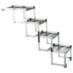 Faltbare Haustiertreppe 4-Stufig 160x70 Cm Aluminium TRIXIE