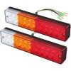 BRIDAY 2 X LED Rückleuchten Bremsen Blinken Rücklicht 40 LED Univesel 12V 24V Für Anhänger LKW Wohnwagen UV Boot Camping Auto