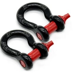 ASUPERMALL 2T Car Trailer Hitch Winch Hook Traktionshaken Fur Rail Rope Modified Aluminium Two Sets