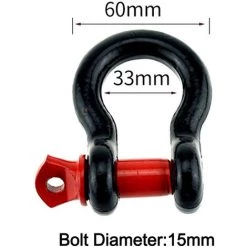 ASUPERMALL 2T Car Trailer Hitch Winch Hook Traktionshaken Fur Rail Rope Modified Aluminium Two Sets -Anhänger & Zubehör Verkäufe 31782801 4