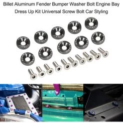 ASUPERMALL 10 Stuck Billet Aluminium Stoßstange Stoßstangen Unterlegscheiben 8 Farben Titan Farbe Optional -Anhänger & Zubehör Verkäufe 31783960 4