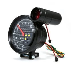 ASUPERMALL 5-Zoll-Kohlefaser-Zeigertachometer Buntes LED-Zeigertachometer-Kit