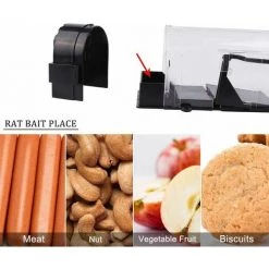 ABCRITAL Mausefalle Lebend, Lebendfallen Mäuse Wiederverwendbar Rattenfallen Mausefalle Spiel Plastik Nagetierbekämpfung Jagdzubehör Sicher Für Kinder & Haustiere Tierfreundliche Rattenfallen -Anhänger & Zubehör Verkäufe 31985561 4