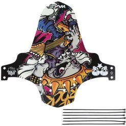 ASUPERMALL Farbbedruckter Fahrradkotflugel, F06