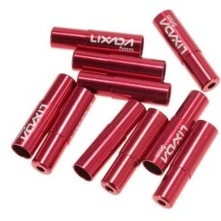 ASUPERMALL Lixada 10pcs 4mm / 5mm Radsport Schaltwerk Schaltbremse Drahtkabel Kappe Schaltkabelgehause Ferrules Tube Tops Ersatzset Aluminiumlegierung