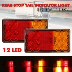 MANTA 1 Paar Mit 12LEDs Reflektor Rücklicht Blinker Bremslicht Rücklicht