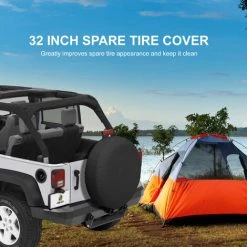ASUPERMALL 32 X 12 Zoll Ersatzreifenabdeckung Oxford Tuch Autoreifenabdeckungen Wasserdichter Staubdichter Schutz SUV Fahrzeugreifenabdeckung Fur Autoradzubehor -Anhänger & Zubehör Verkäufe 34127700 4